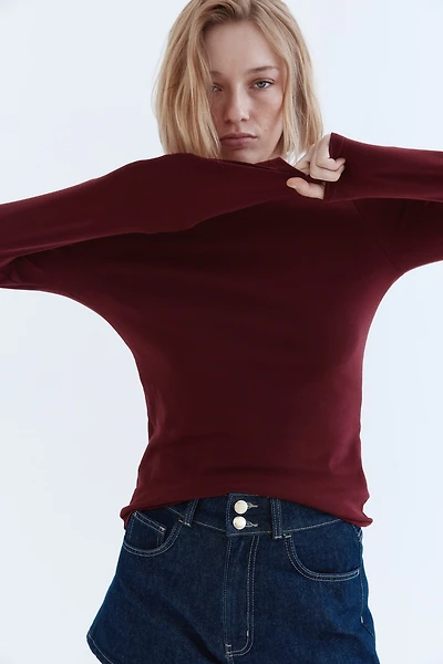 Long-sleeved Jersey Top