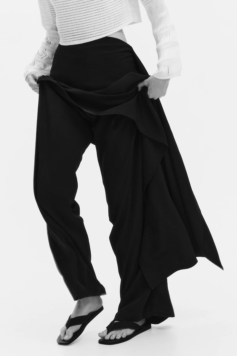 Dress Pants with Layered Skirt