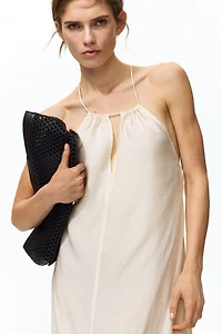 Bead-Detail Strappy Dress