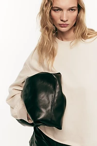 Chandail en molleton délavé