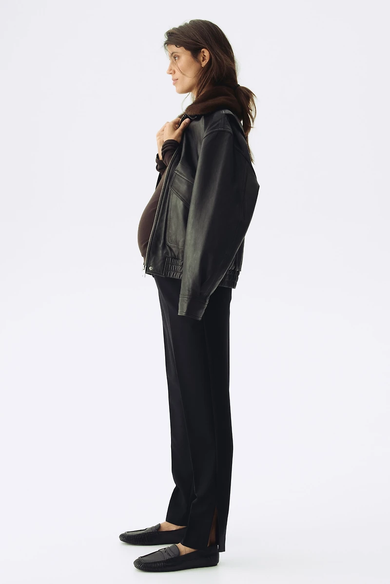 MAMA Slit-hem trousers
