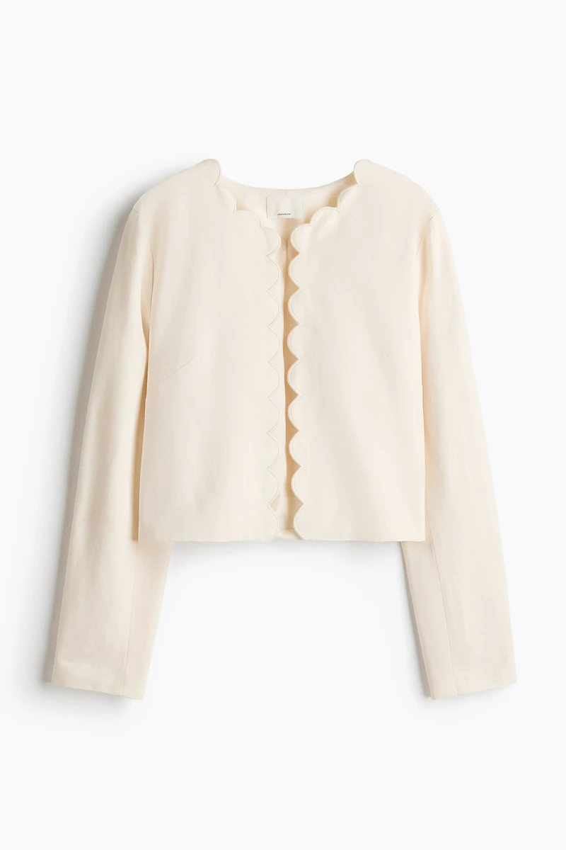 Scalloped-Edge Jacket