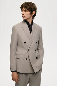 Regular-Fit Double-Breasted Jacket