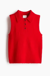 Sweater Vest with Collar