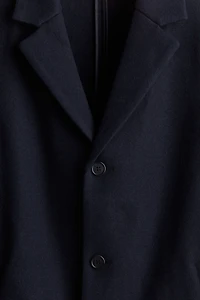Manteau près du corps en laine mélangée