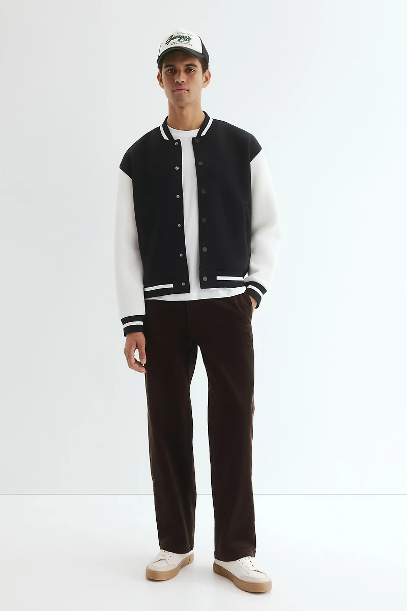 Loose-Fit Baseball Jacket