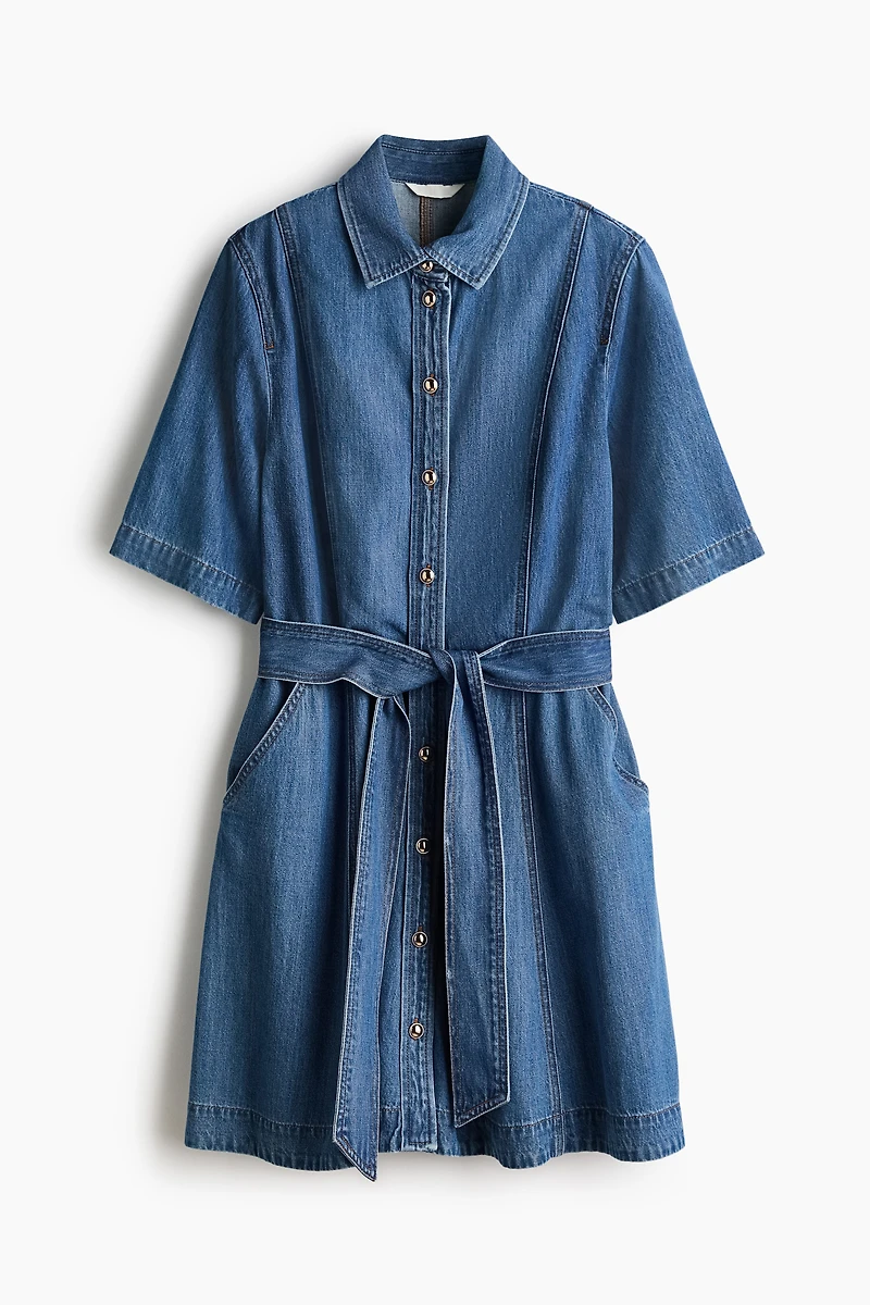 Robe chemisier en denim