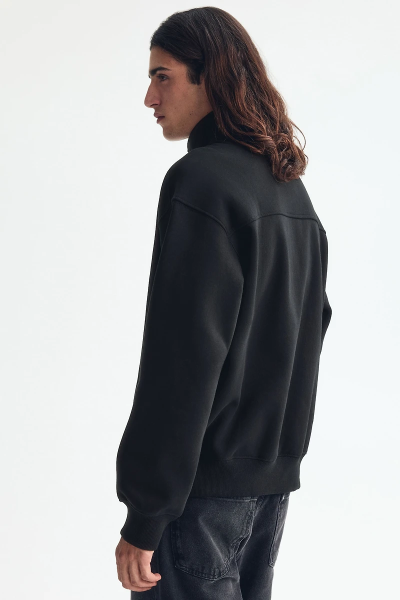 Loose Fit Half-Zip Sweatshirt