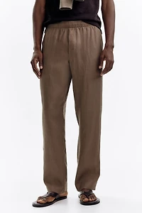 Regular-Fit Linen Pants