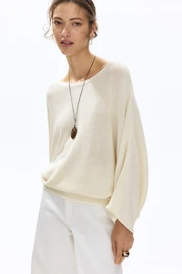 Batwing-Sleeved Sweater