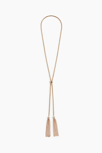 Tasseled Lariat Necklace