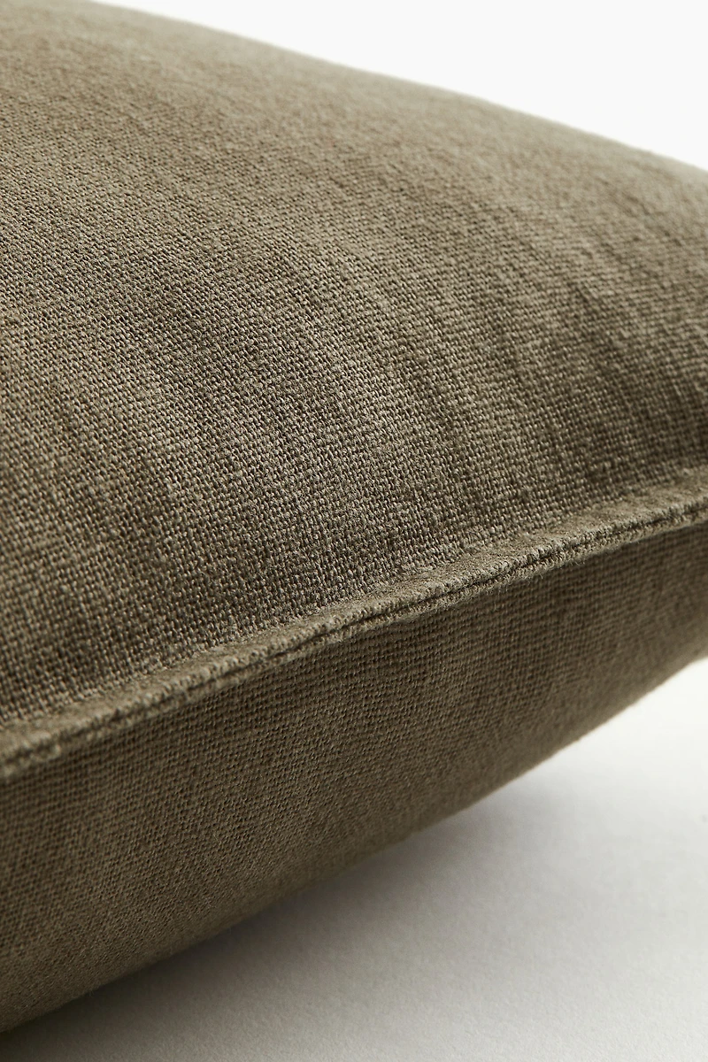 Linen-Blend Cushion Cover