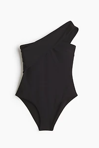 Padded-Cup One-Shoulder Swimsuit