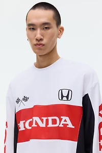 Oversized Long-Sleeved Mesh Shirt