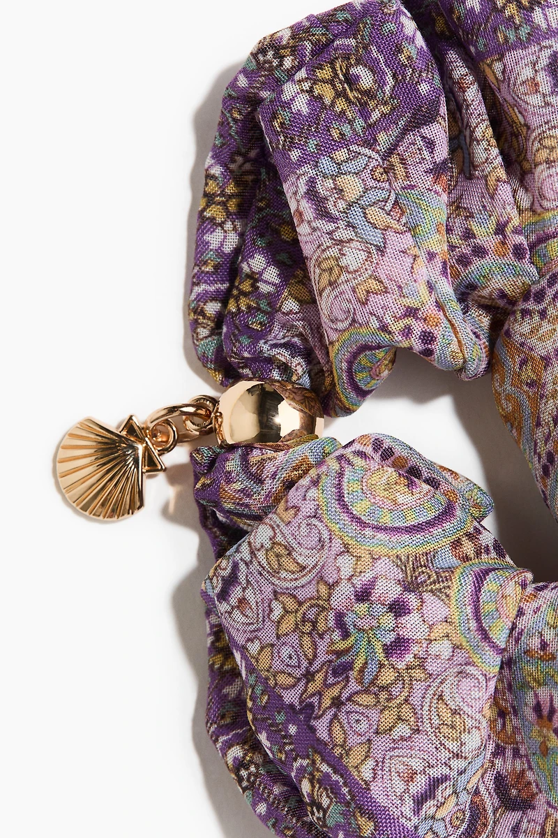 Charm-Detail Scrunchie