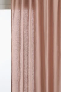 2-Pack Long Linen-Blend Curtain Panels