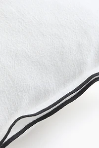 Housse de coussin en lin mélangé