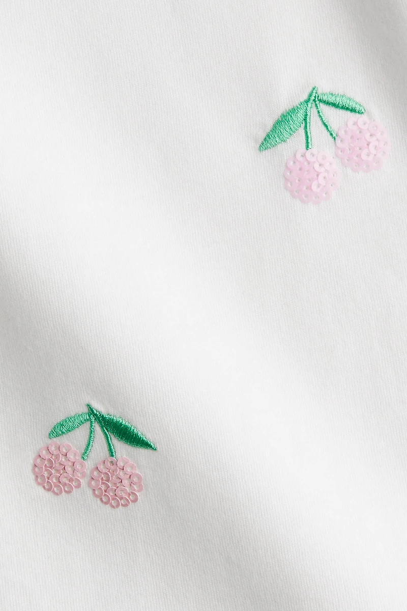Haut à sequins en coton
