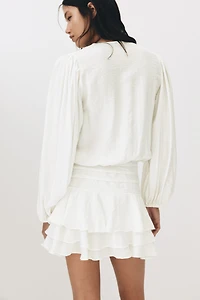 Dress with Tiered Skirt