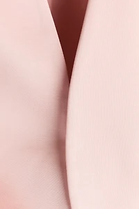 Collarless Satin Blazer