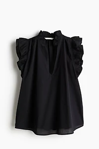 Ruffle-Trimmed Blouse