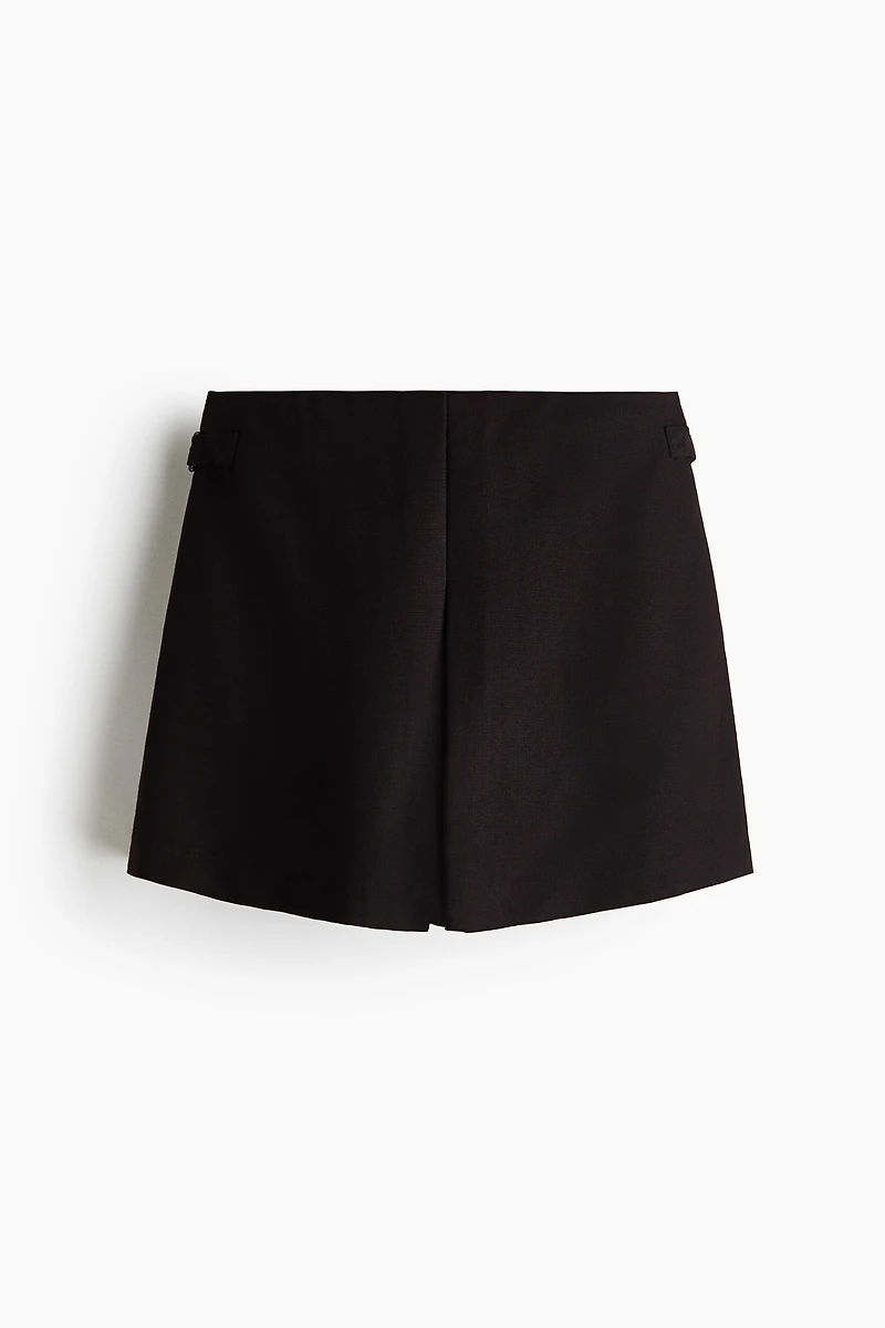Buckle-Detail Skort