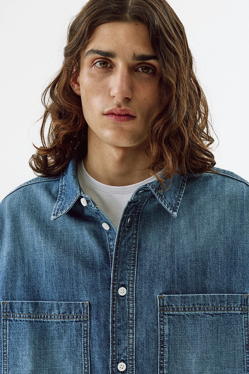 Relaxed-Fit Denim Shirt