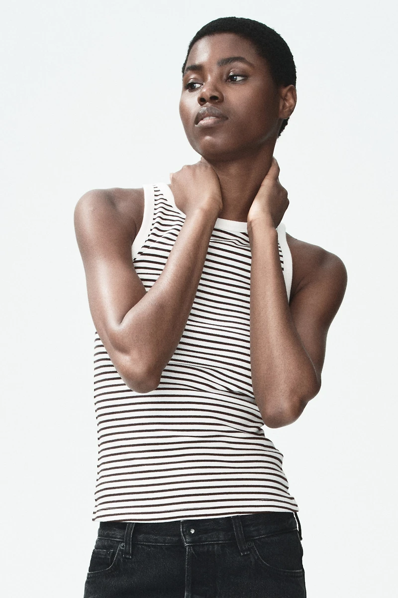 Ribbed Cotton Tank Top