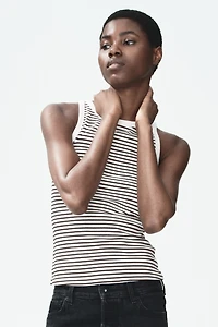 Ribbed Cotton Tank Top