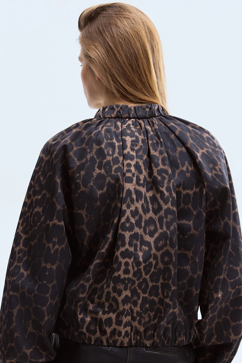 Gathered Bomber Jacket