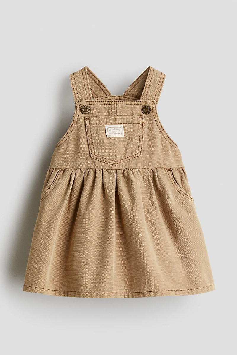 Cotton Twill Overall Dress