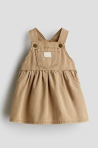 Cotton Twill Overall Dress