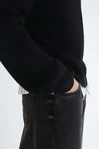 Chandail classique en tricot côtelé