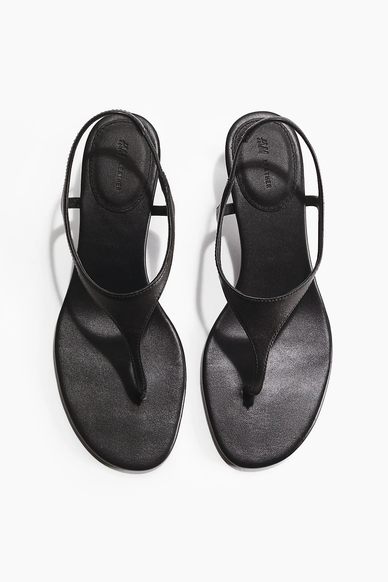 Heeled Leather Sandals
