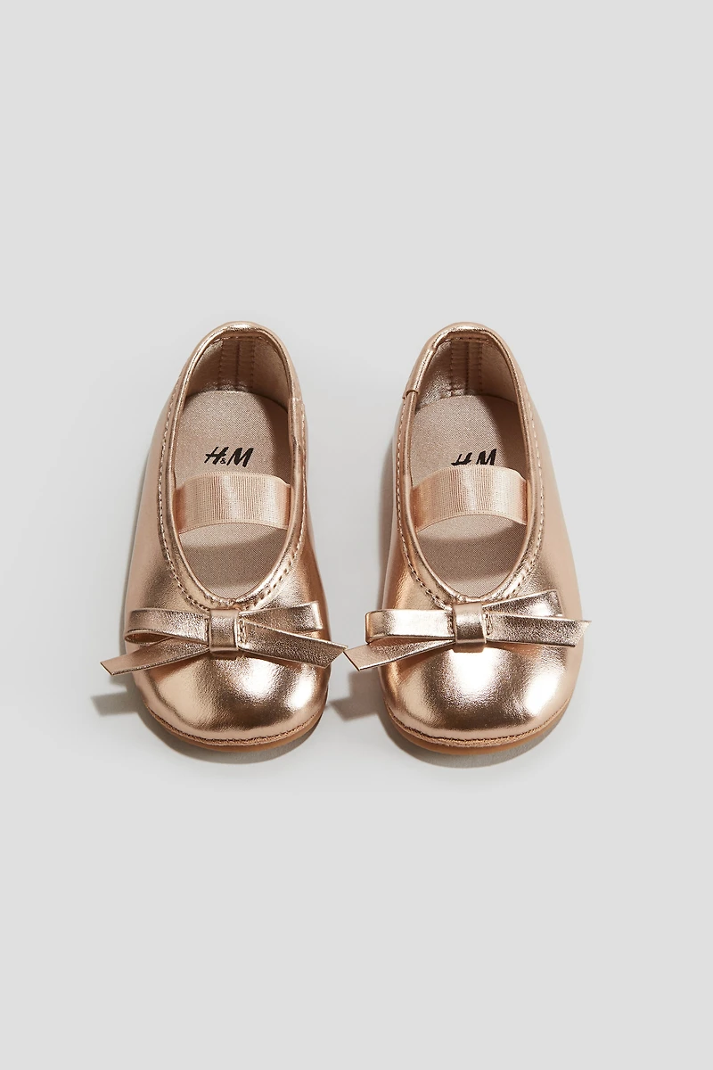 Bow-Detail Ballet Flats
