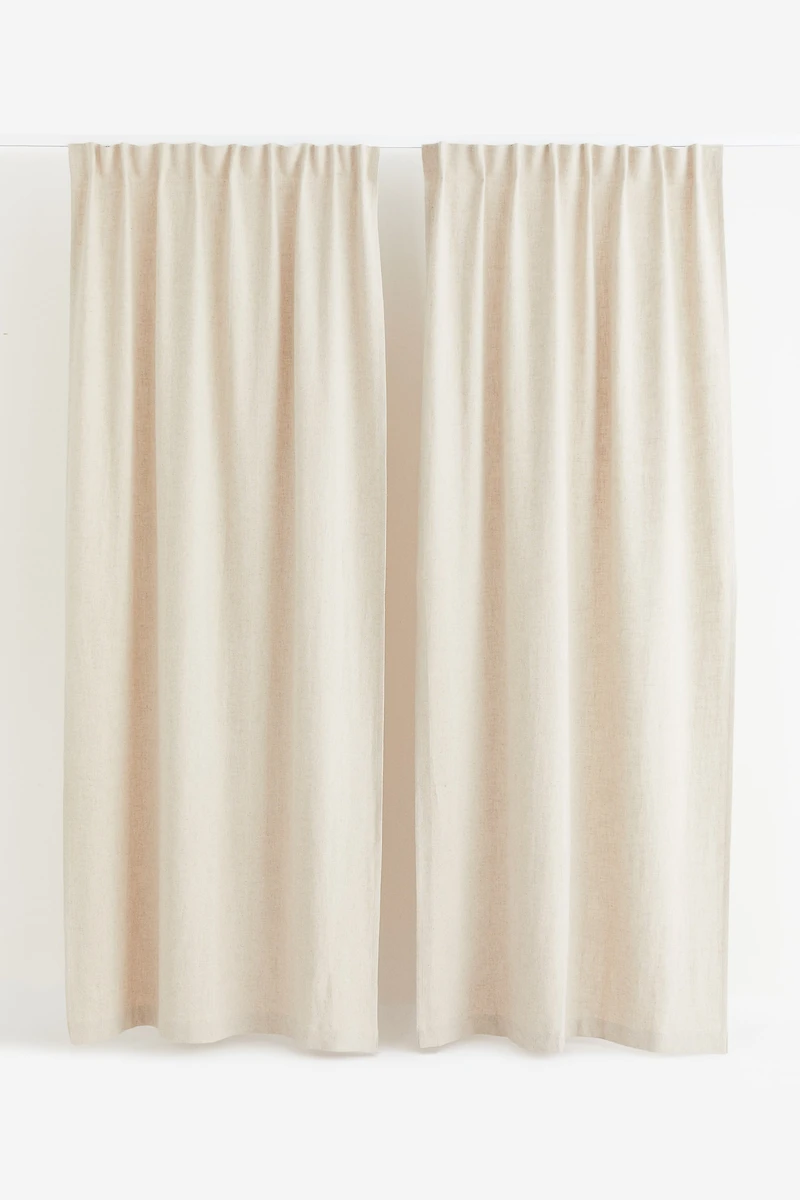 2-pack Linen-blend Curtain Panels
