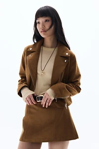 Veste courte de style motard