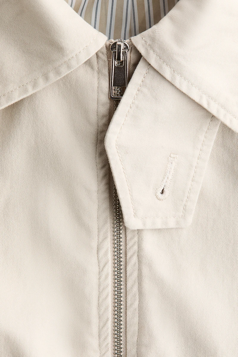 Twill Jacket with Collar