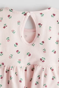 Robe à volant en coton