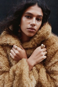 Cropped Fluffy Jacket