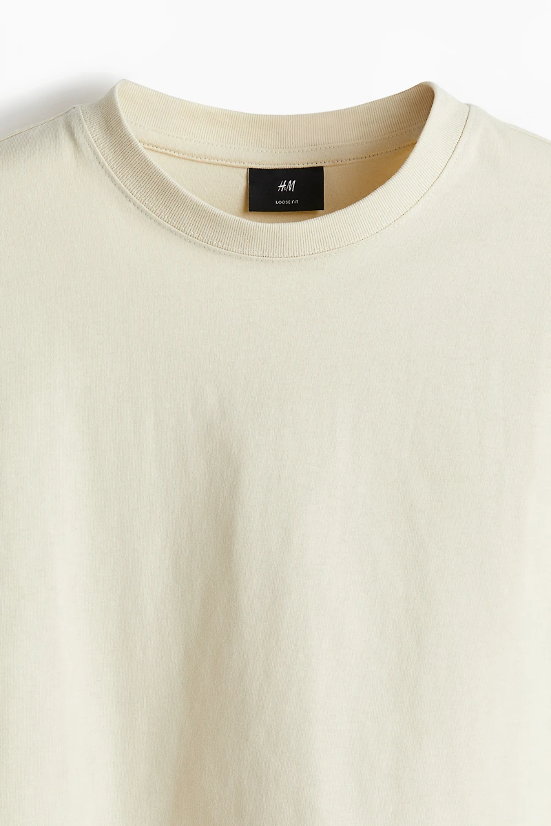 Loose-Fit Long-Sleeved Jersey Shirt