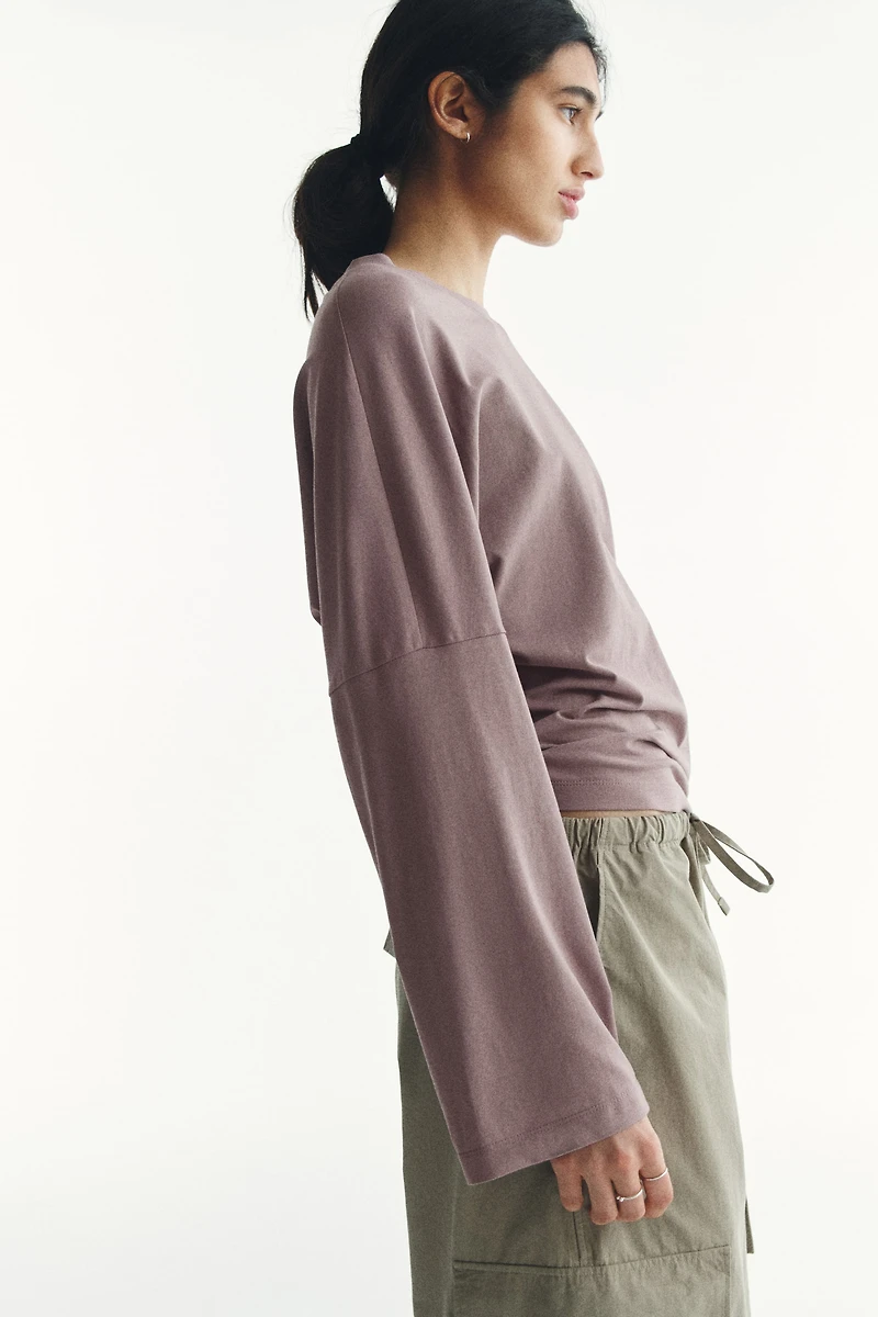 Long-Sleeved Cotton Top