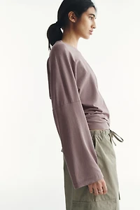 Long-Sleeved Cotton Top