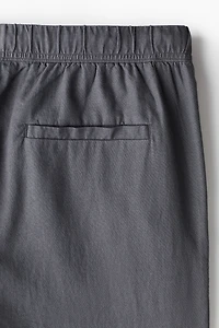 Relaxed Fit Linen-Blend Pants