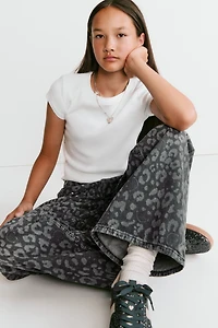 Wide-Leg Low Jeans