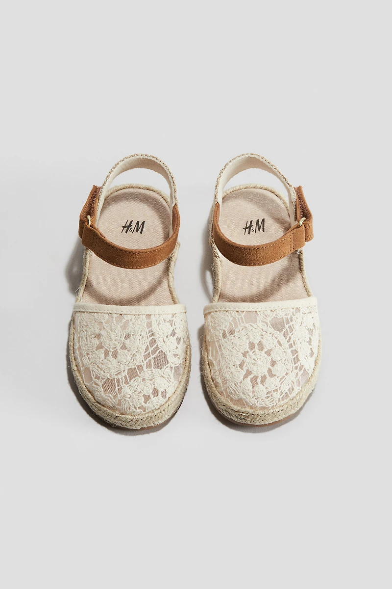 Crochet-Look Sandals