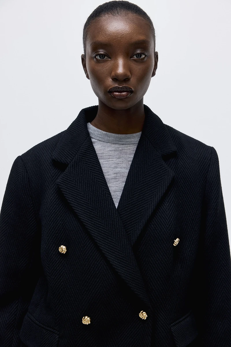 Veston à fermeture croisée