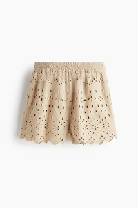 Eyelet-Embroidered Shorts