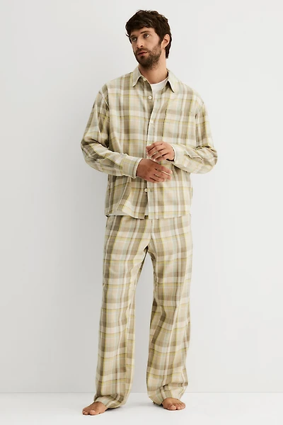 Lyocell-Blend Pajama Shirt and Pants