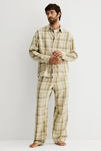 Lyocell-Blend Pajama Shirt and Pants